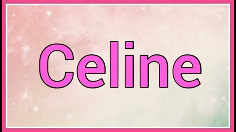 celine name origin|celine french name.